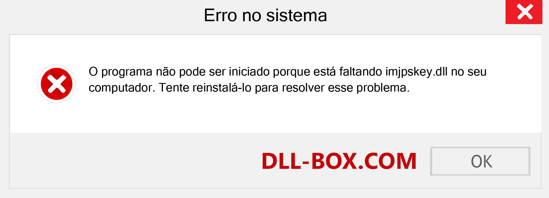 Arquivo imjpskey.dll ausente ?. Download para Windows 7, 8, 10 - Correção de erro ausente imjpskey dll no Windows, fotos, imagens